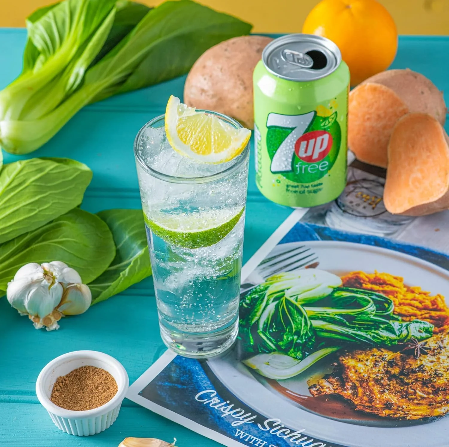 7 Up Zero Lemon and Lime Carbonated Canned Soft Drink 330ml (Pack of 24) - Image 6