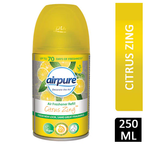 AirPure Citrus Zing Freshmatic Compatible Refill 250ml - Image 6