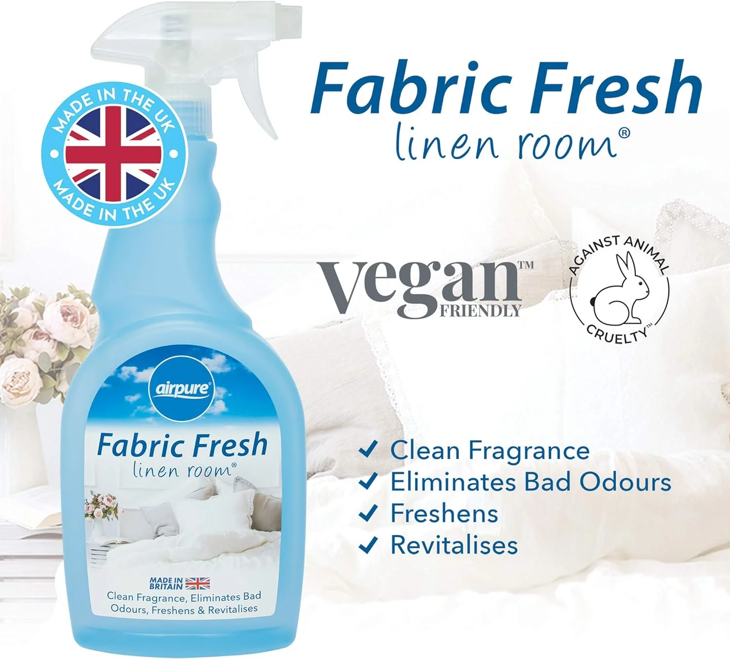 Airpure Fabric Freshener Linen Room 750ml - Image 5