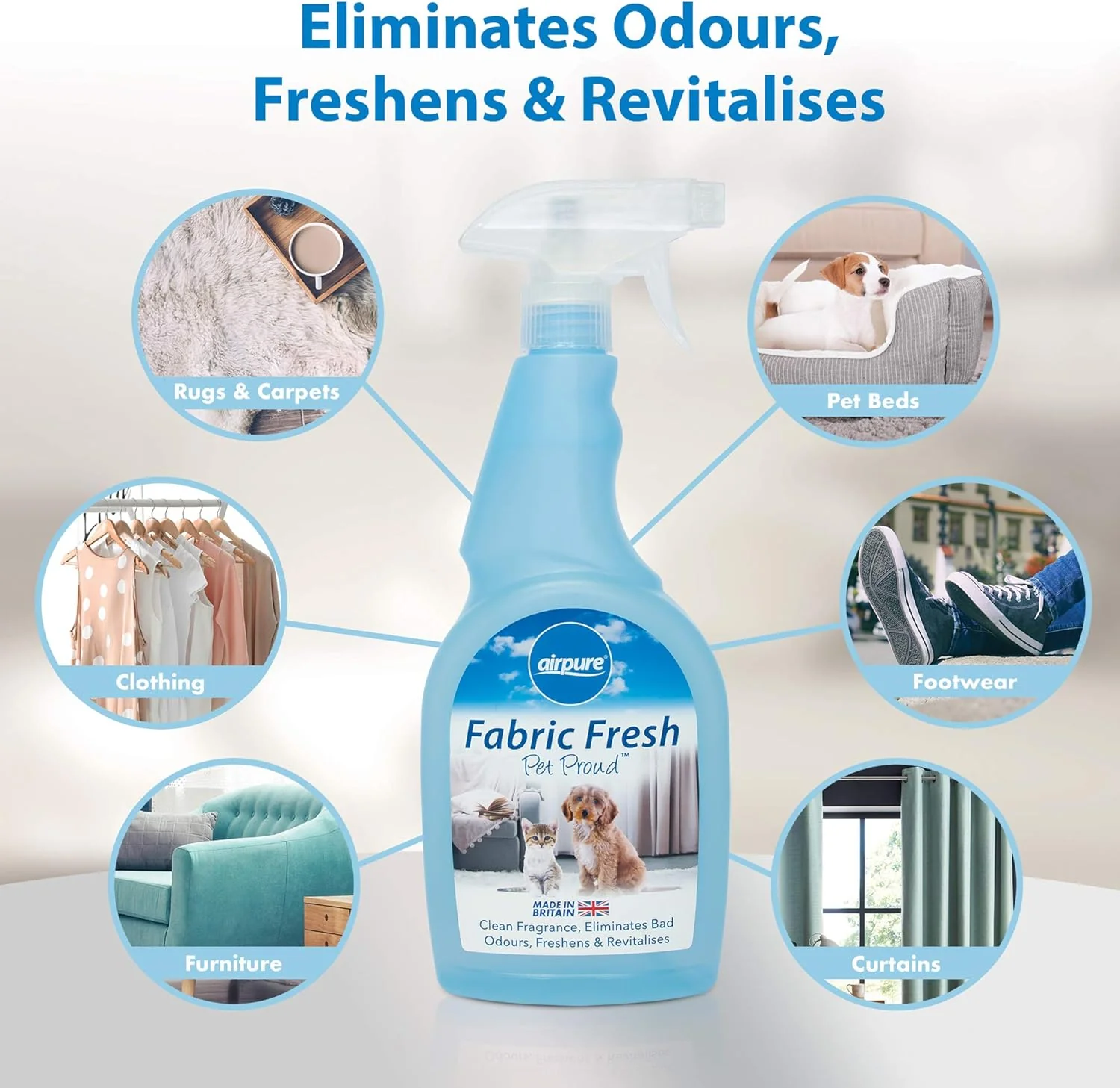 Airpure Fabric Freshener Pet Proud 750ml Linen - Image 3