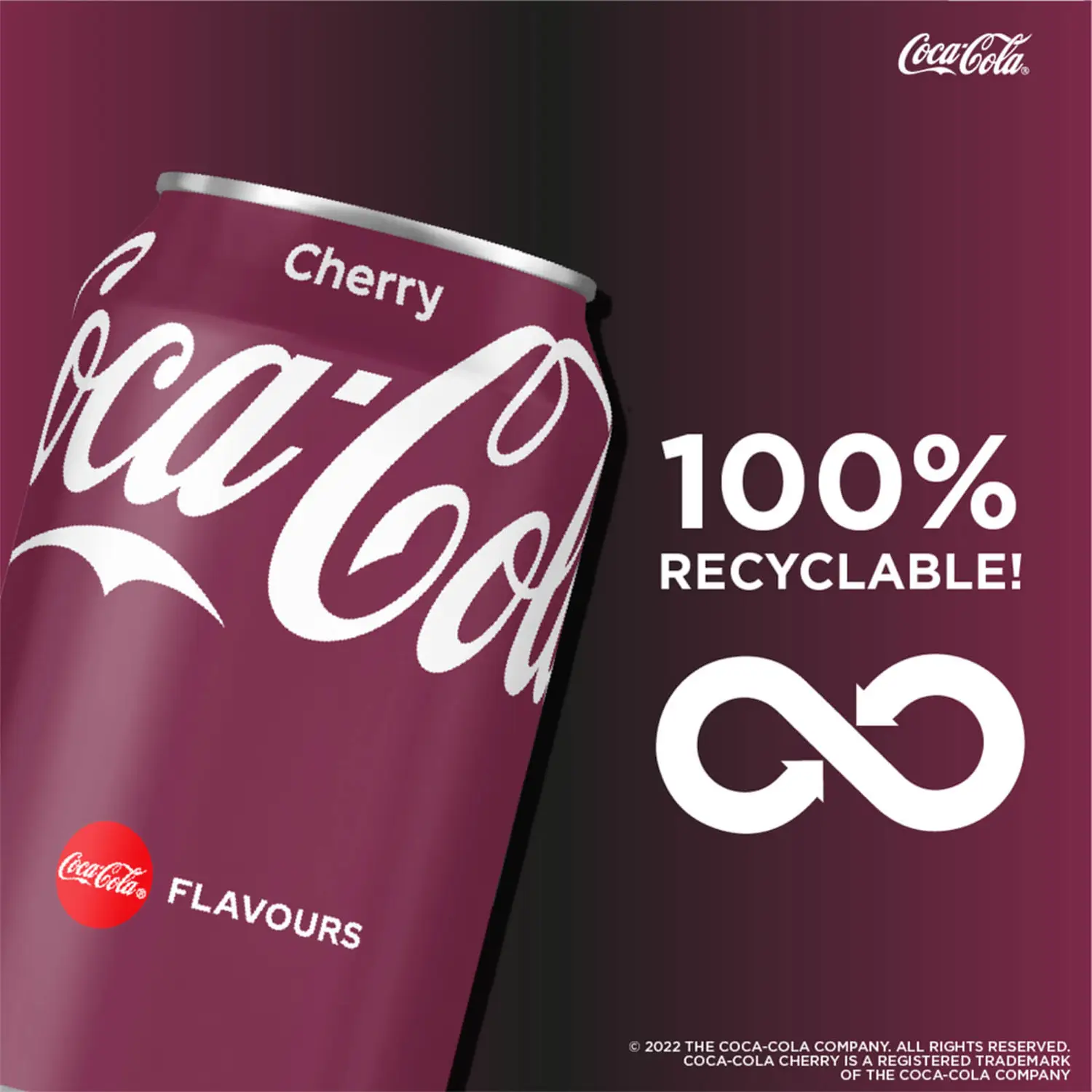 Coca Cola Cherry 330ml Tray (24 Cans) - Image 3