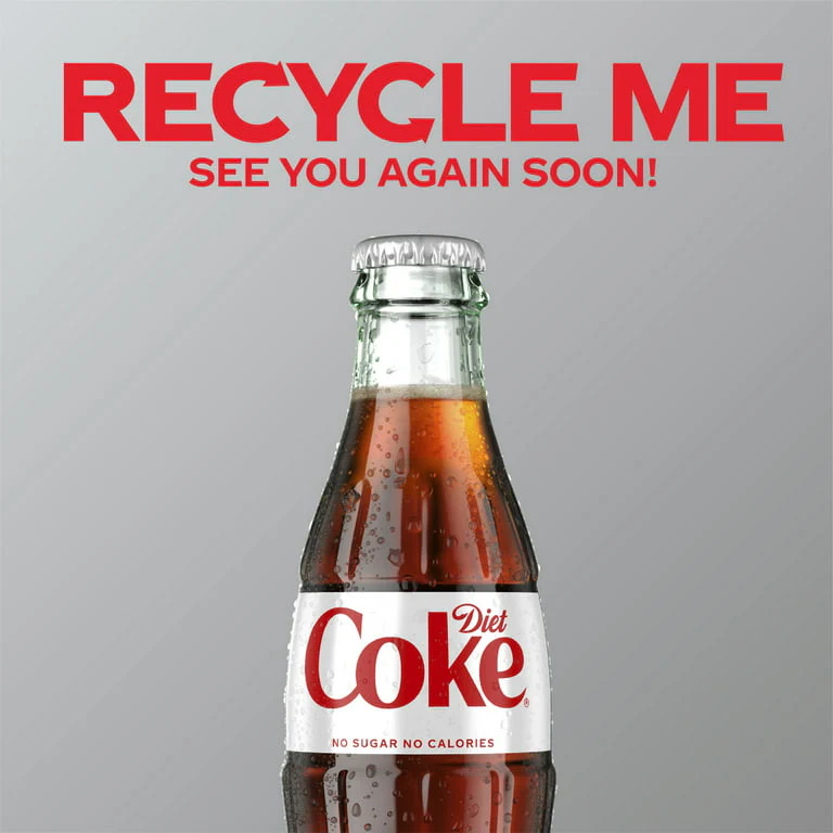 Coca Cola Diet Iconic GLASS Bottles 24 x 330ml - Image 8