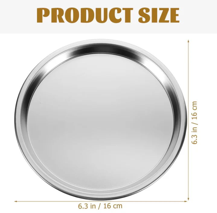 Stainless Steel Serving Tray 40.5cm/16inch, Round - Image 4